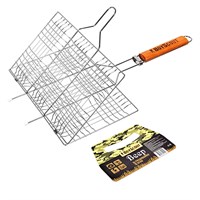 Решетка-гриль BOYSCOUT для 6 порций блюд (веер в ПОДАРОК) 54(+5)x33x22x2,5cм 61313