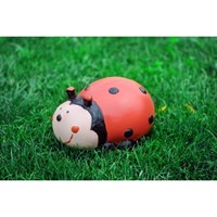 Фигура садовая из гипса окрашенная Божья Коровка