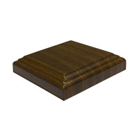 Комплект розеток ОМИС квадратных (шпон) 80*80*10 дуб тонированный под орех