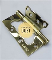 Петля универсальная врезная мат. латунь DUET S-100*70*2,5GM