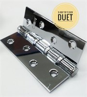 Петля универсальная врезная хром DUET S-100*70*2,5CR
