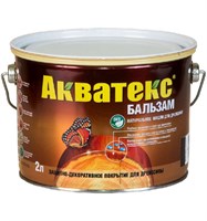 Средство натуральное для древесины Акватекс-бальзам бесцветный 2л