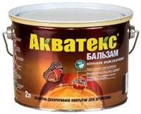 Средство натуральное для древесины Акватекс-бальзам дуб 2л