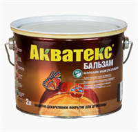 Средство натуральное для древесины Акватекс-бальзам махагон 2л