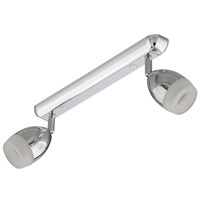 Спот BRILONER GO светодиод. пластик/хром, 2хLED /3W 200lm 3000K, поворотн, 360x80x95мм, 2745-028