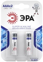 Элемент питания ЭРА LR03-2BL/AAА-1,5V (2шт) блистер 0931