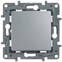 Переключатель LEGRAND Etika промежуточный винт.клеммы 10AX 250В (алюминий) 672409