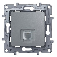 Розетка LEGRAND Etika RJ11 (алюминий) 672440
