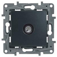 Розетка LEGRAND Etika TV простая 2дБ (антрацит) 672651