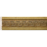 Багет интерьерный Эрмитаж W1080-3/G327/W80(2)M-G327 Бордюр 80-3 Меандр, цв. Античное золото/28
