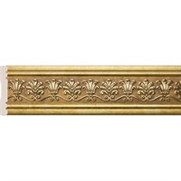 Багет интерьерный Эрмитаж W1080-4/G327/W80(2)P-G327 Бордюр 80-4 Пальметта, цв. Античное золото/28