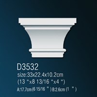 Капитель D3532 33*22,4*10,2см (10) арт. 24096010