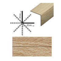 Угол GRACE универсальный Rico Leo 20*20*3000 №130 (Бук благородный)