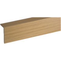 Уголок GRACE ПВХ арочный RICO moulding 10*20*2700 №120 (Дуб рустикальный)