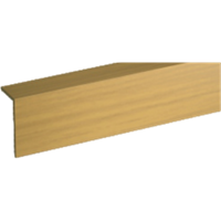 Уголок GRACE ПВХ арочный RICO moulding 10*20*2700 №123 (Дуб золотистый)