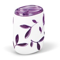 Стакан Tatkraft IMMANUEL OLIVE VIOLET для зубных щеток, многослойный, ударопрочный акрил 12066