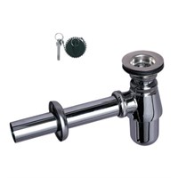 Сифон CLASSIC регулируемый по высоте 35-85мм с отводом латунь SL211В