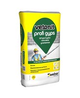 Штукатурка WEBER VETONIT Profi Gyps 30kg (усиленная гипсовая)