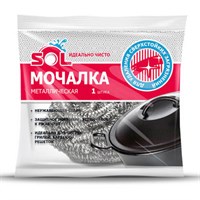 Мочалка SOL спираль металлическая 1шт 10030