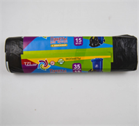 Пакеты для мусора с затяжками ТМ TZLine 35л 15шт LDPE