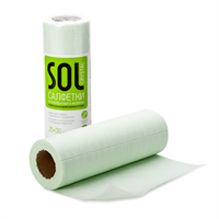 Салфетка SOL Crystal универсальная 25*30см 30шт в рулоне 20006