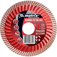 Диск MATRIX Professional алмазный отрезной Turbo Extra 180*22,2мм, сухая резка арт.73196