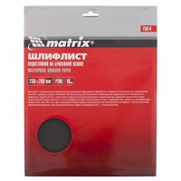 Шлифлист MATRIX на бумажной основе, P 600, 230*280мм, 10шт водостойкий 75620