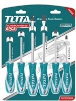 Отвертки TOTAL  в наборе 6 шт. CR-V THT250606