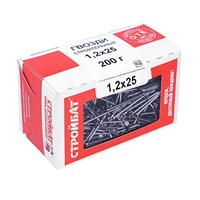 Гвозди СТРОЙБАТ строительные 1,2*25 (0,2кг) 000151/2610003