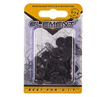 Заглушки СТРОЙБАТ на шуруп №2 тем.корич (40шт) Element 1831/5726707