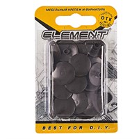 Заглушки СТРОЙБАТ на эксцентрик тем.корич (40шт) Elemen 11502/5726887
