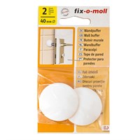 Стопор СТРОЙБАТ для двери fix-o-moll настенный самокл. d40мм белый (2шт) 24682/3566630