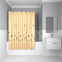 Штора IDDIS для ванной комнаты Yellow Butterfly 200*200 SCID033P