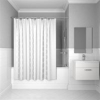Штора IDDIS для ванной полиэстер Chequers white 200*200 432P20RI11