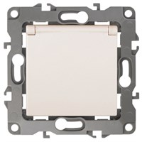 Розетка ЭРА 2P+E Schuko со штор 16АХ-250В слоновая кость 12-2103-02