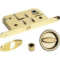 Замок для раздвижных дверей Scivola Т KIT A мат.латунь AGB B03934 50 23