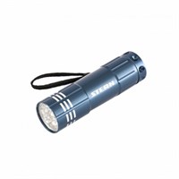 Фонарик STERN бытовой алюминиевый, синий корпус, 9 LED, 3хААА 90505