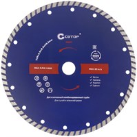 Диск отрезной FIT алмазный комбинированный турбо CUTOP 230*3,0*8,0*22,2мм 61-23030