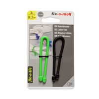Стяжка СТРОЙБАТ для кабеля fix-o-moll 15,2см черн/зел (2шт) 37525/3562863