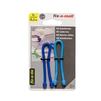 Стяжка СТРОЙБАТ для кабеля fix-o-moll 15,2см син/голуб (2шт) 36724/3562862