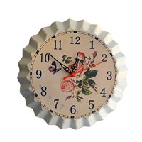 Часы настенные,метал.,диз.Бутылочная пробка,асс. рис.Д35 см.161362