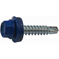 Саморезы СТРОЙБАТ кровельные с буром 4,8x35 синий (60шт) 2640422
