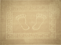 Коврик для ванной PRIMANOVA FOOT, 50*70см. полипропилен, светло-бежевый DR-62008