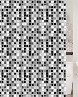 Штора для ванной PRIMANOVA PARADISE GREY 180*200, PVC D-20432