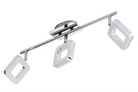 Спот BRILONER QUAD светодиод, металл-акрил, 3хLED/4W, 330lm 3000K, поворотн, 484x100x190мм, 2710-038
