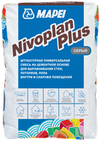 Штукатурка MAPEI NIVOPLAN GREY PLUS для выравнивания стен и потолков 25кг