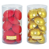 Свеча диск ADPAL Dysk 30/45 красный/металлик (15шт)