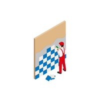 Демонтаж кафеля (стены)