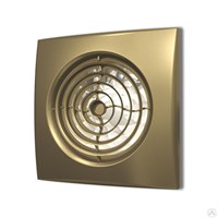 Вентилятор ЭРА осевой вытяжной с обратным клапаном D 100, декоративный AURA 4C champagne