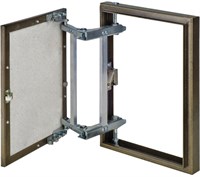 Люк ЭРА под плитку 600*600 на петле, окрашенный металл D6060 ceramo steel
